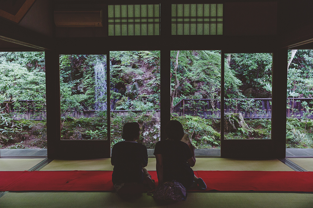 Japan tea house ceremony