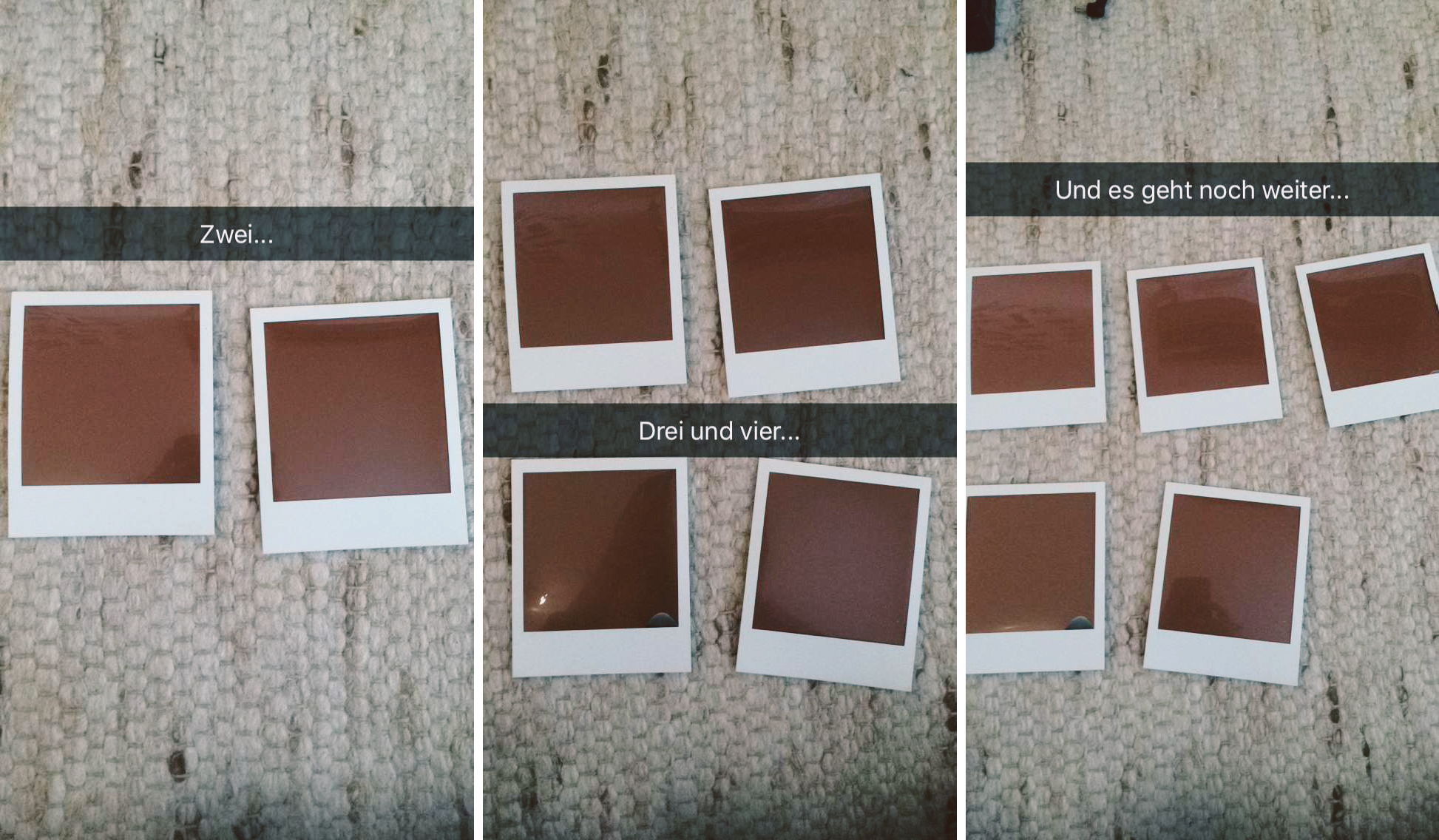 Snapchat Polaroid Collage