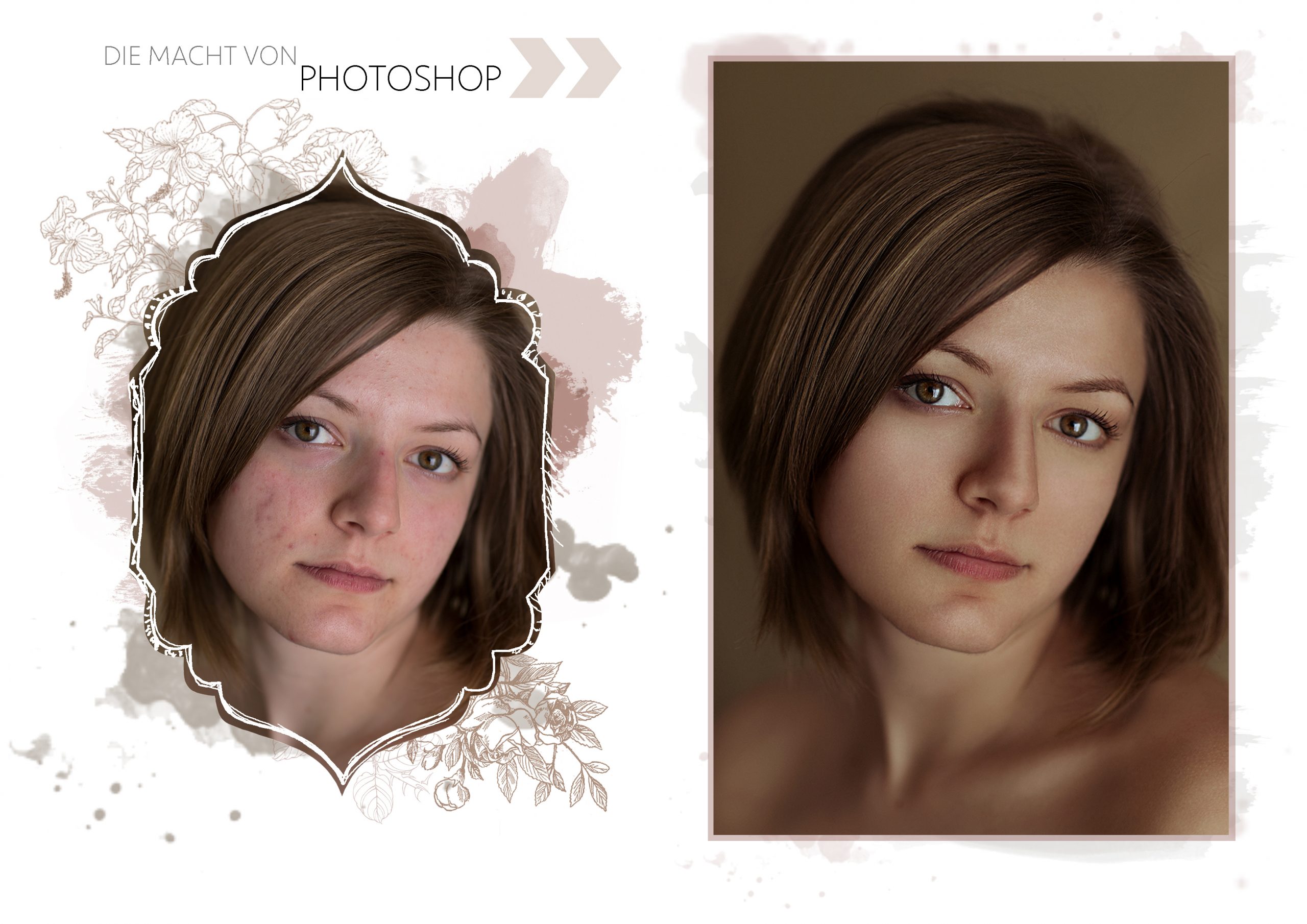 Die Macht von Photoshop - Porträt Before&After