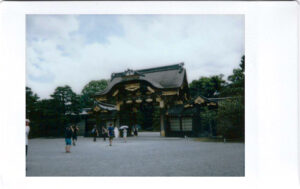 Polaroid of a temple entrance in Japan