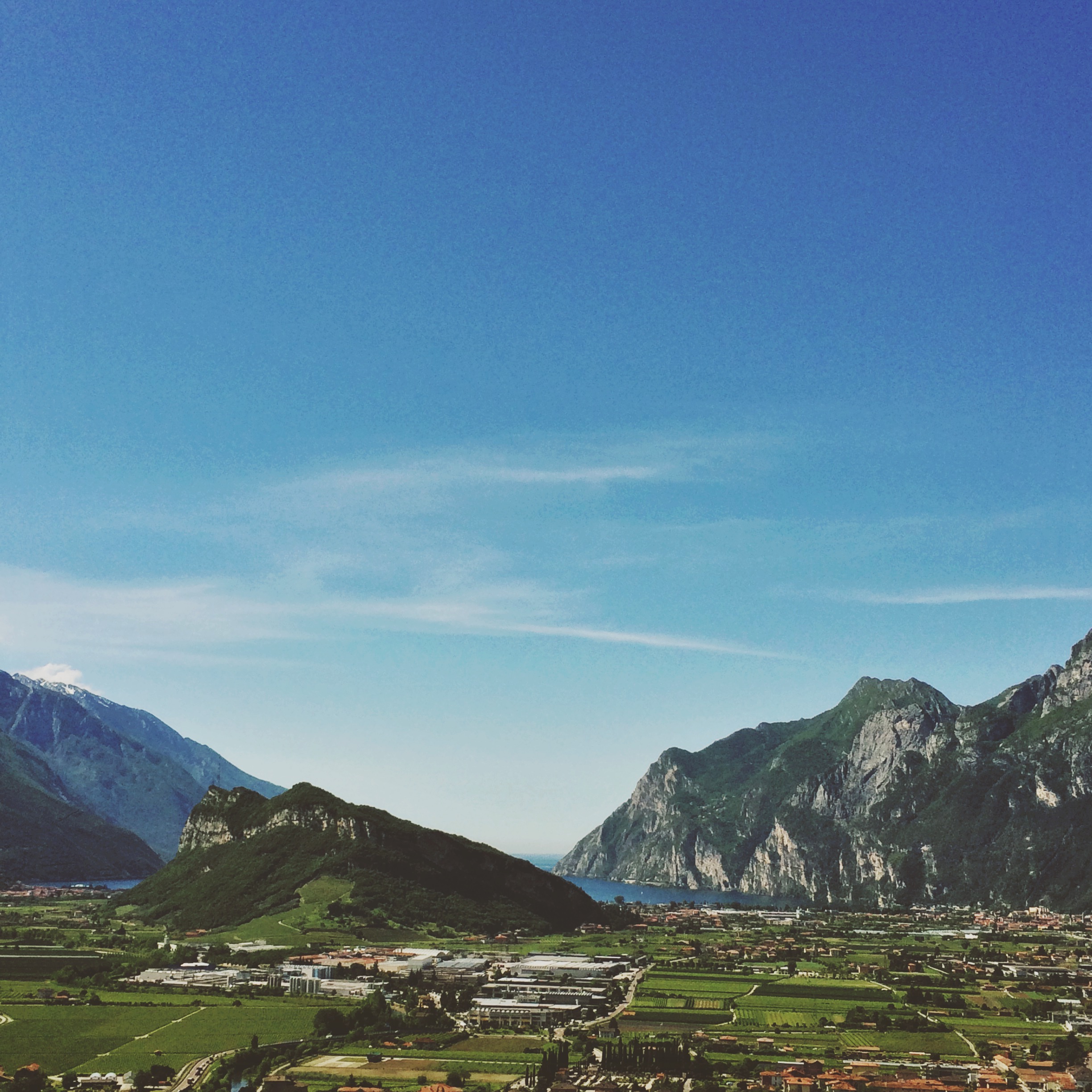 View from the castle in Arco; Lake Garda; Italy; iPhone5s snapshot, mobile photography, edited with mextures & afterlight