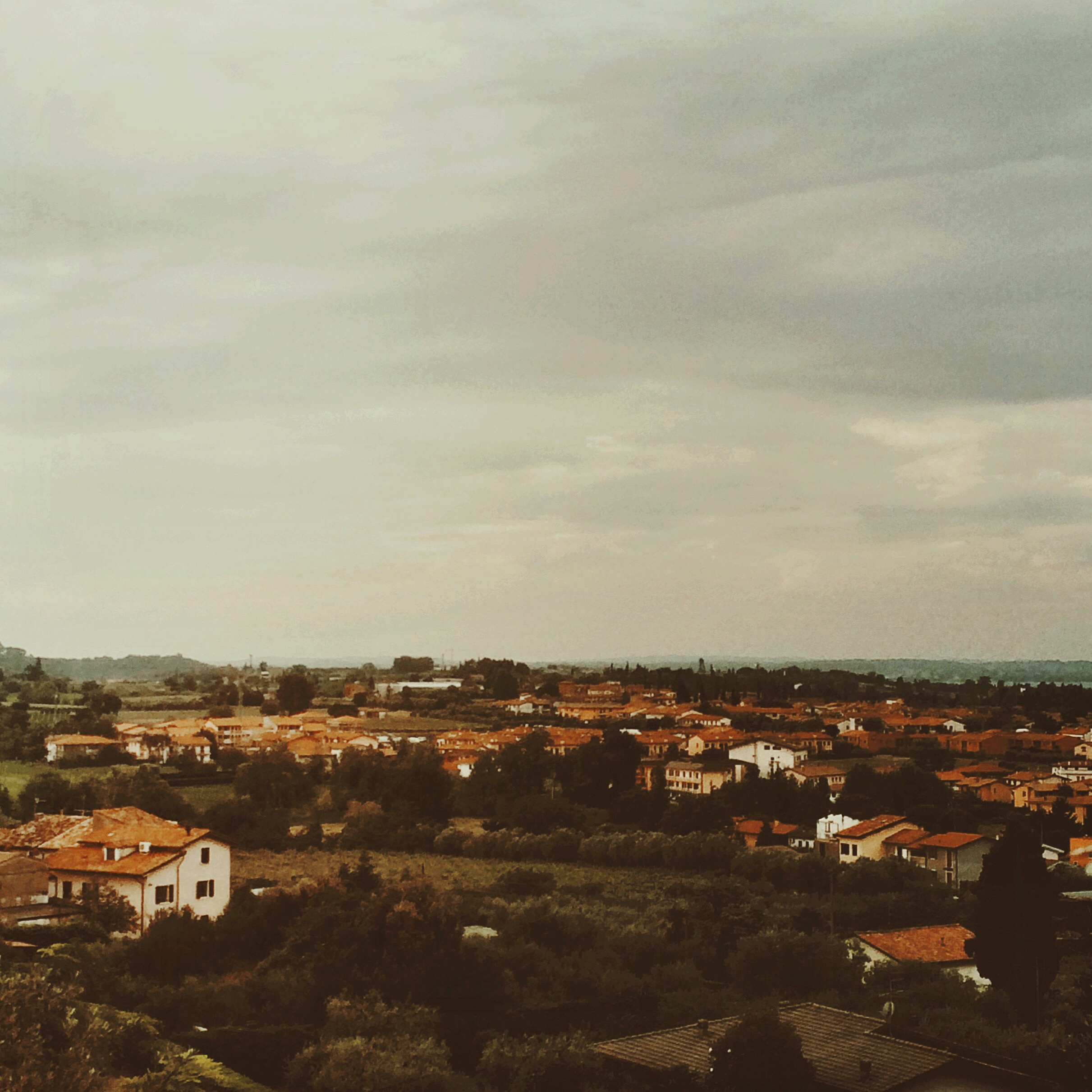 View over Lazise; Lake Garda; Italy; iPhone5s snapshot, mobile photography, edited with mextures & afterlight