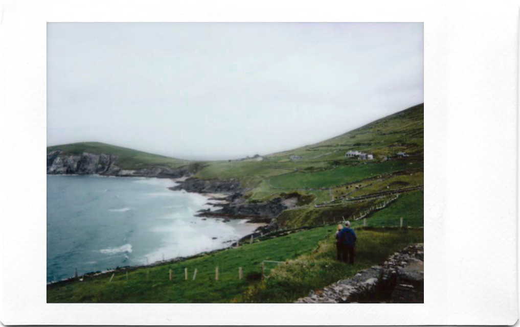 Fujifilm Instax Polaroid of Slea Head Drive; Dingle Peninsula; West Atlantic Way; Ireland