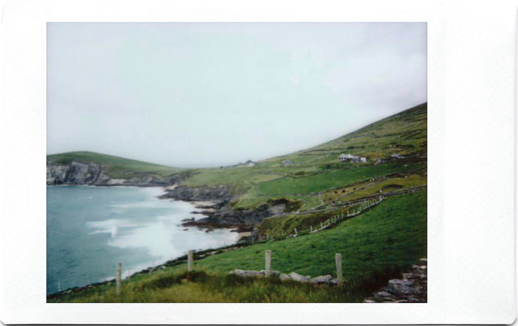 Fujifilm Instax Polaroid of Slea Head Drive; Dingle Peninsula; West Atlantic Way; Ireland