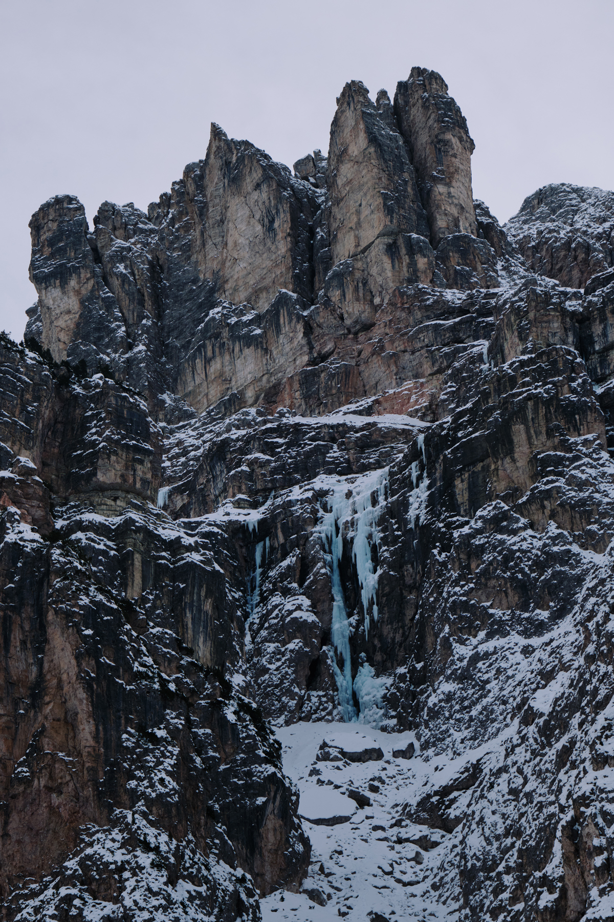 Winterwanderung im Langental, Südtirol, Italien