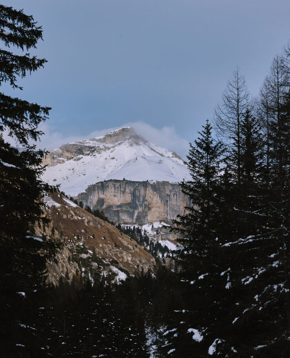 Winterwanderung im Langental, Südtirol, Italien