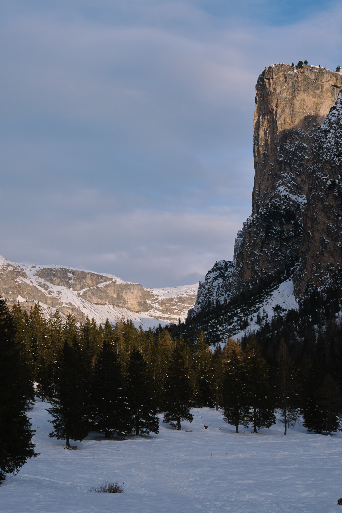 Winterwanderung im Langental, Südtirol, Italien