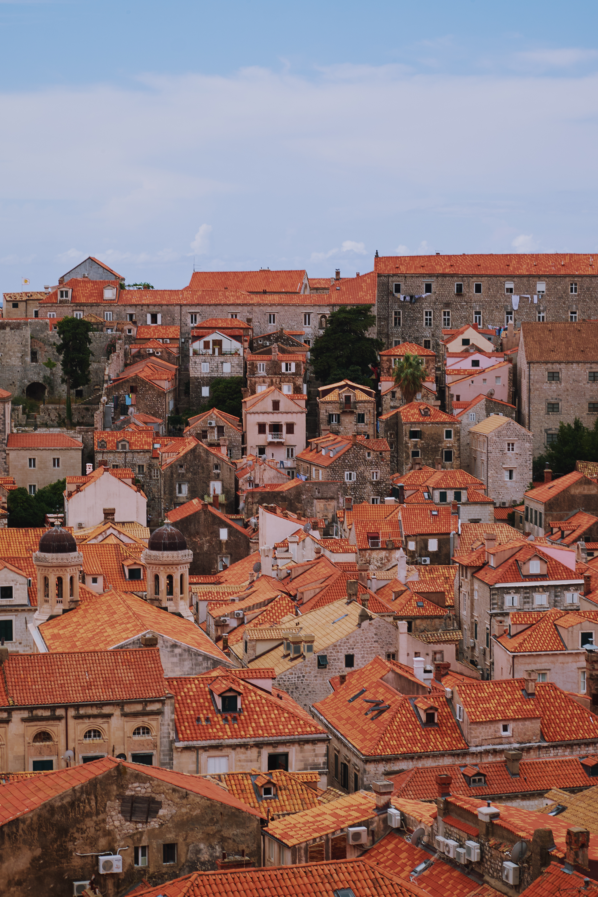 Blick über Dubrovniks Altstadt in Kroatien